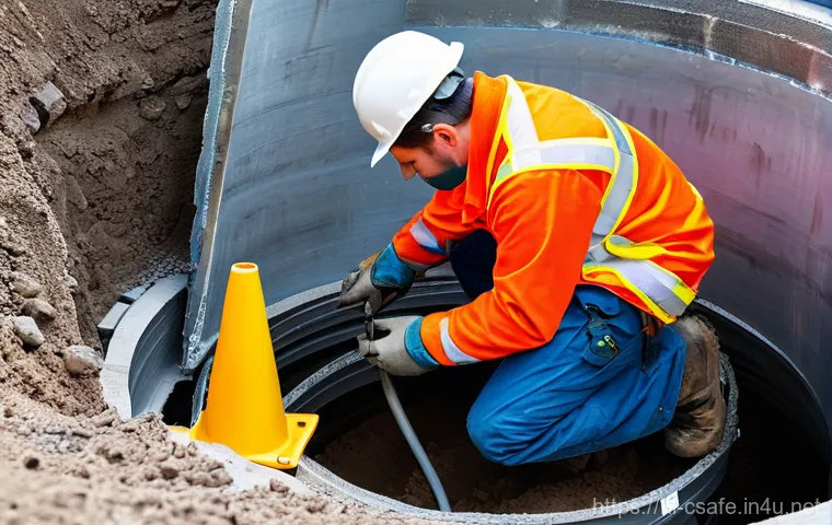 건설안전기사와 연관된 실무 자격증 - **Prompt:** A group of diverse construction workers, men and women, meticulously inspecting a robust...