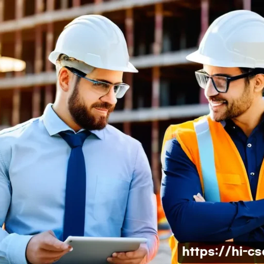 건설안전기사로 시작하는 해외 취업 - **Prompt 1: International Construction Safety Leader**
"A confident and professional male constr...